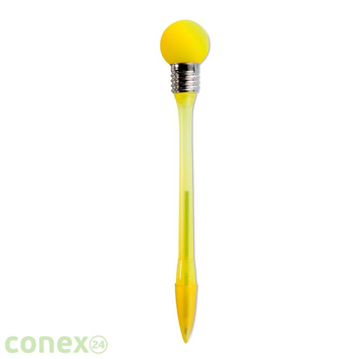 Długopis z lampką HITME (żółty)
