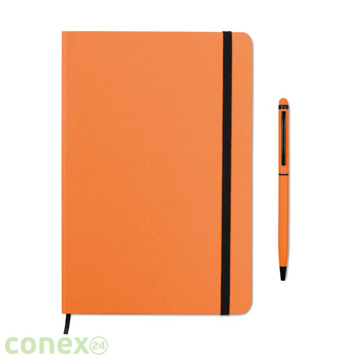 Zestaw notes z długopisem NEILO SET (pomarańczowy)