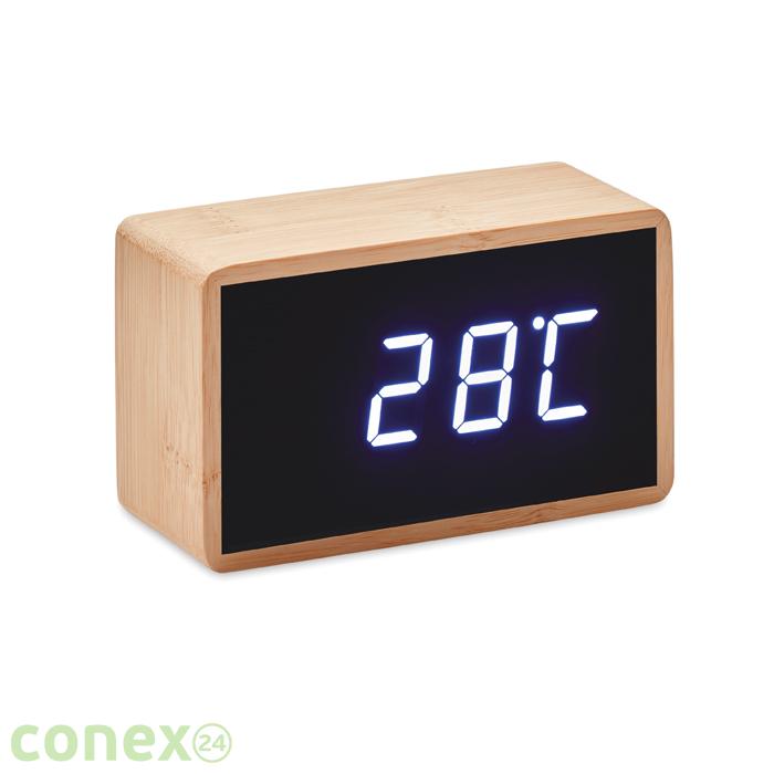 Bambusowy budzik LED MIRI CLOCK