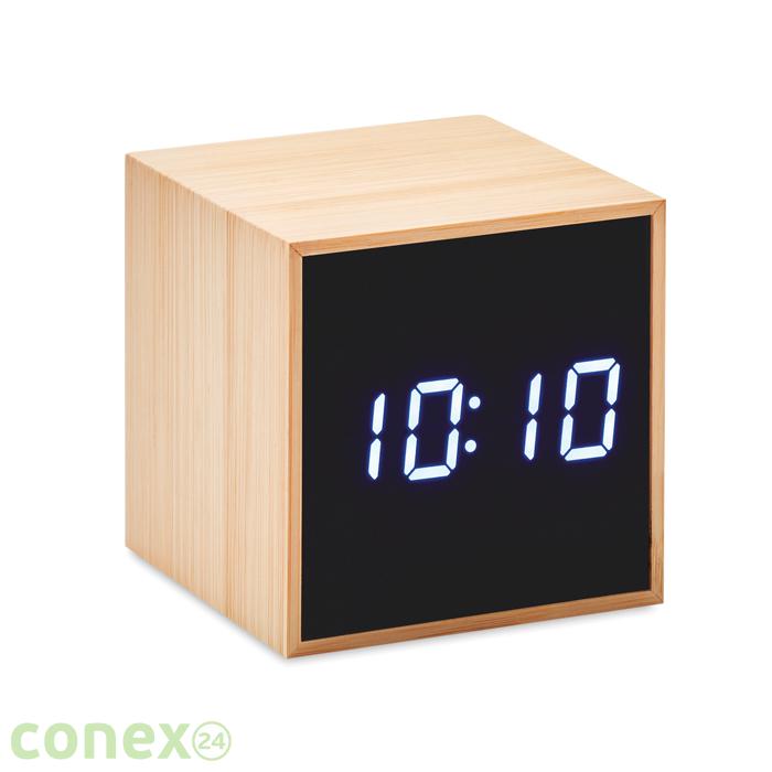 Bambusowy budzik LED MARA CLOCK